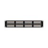 NavePoint 48-Port CAT6 Patch Panel,2U, Black