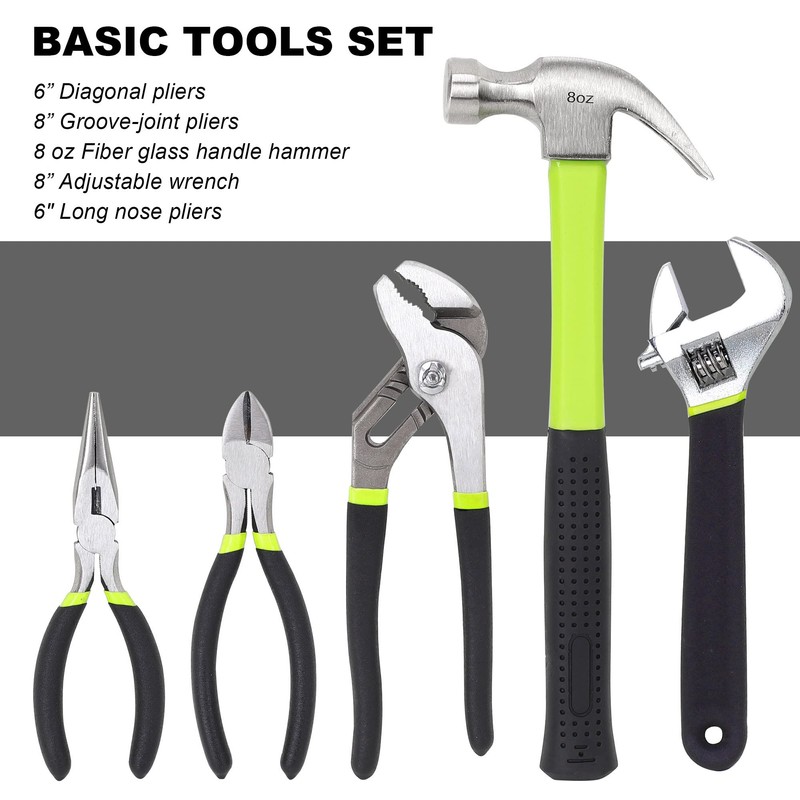 FASTPRO 215-Piece Home Repairing Tool Set with 12-Inch Wide Mouth