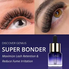 GOLLEE Super Bonder for Lash Extensions Eyelash Bonder 15ML Lash Bonder for Eyelash Extensions Maximise Lash Retention Accelerator Cure Solution Lash Superbonder