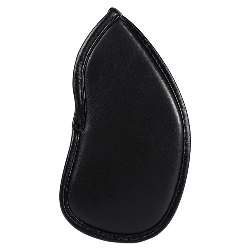12pcs PU Leather Black Golf Club Head Cover Iron Head