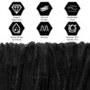 Black Velvet Fabric 63 Inch Wide, Stretch Velvet Fabric by