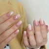 Gloss & Go 24 Reusable Artificial Fake Nail Set| Light