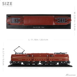 Risopen 1:87 Scale 1941 Class GG1 4910 Train Model Set Alloy Metal Die cast with Plastic Train Model Set Static Finished Locomotive Train Track Model Collection Gift for Kid Adult Boy