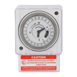 Fafeicy SL-189 Mechanical Timer, AC220V Clock Type Industrial Timer with 24-Hour Cycle and 15-Minute Interval