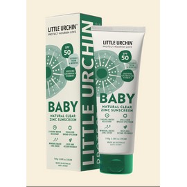 Little Urchin Baby Natural Clear Zinc Sunscreen SPF 50 - 100g