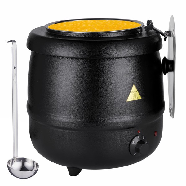 Food Soup Kettle Warmer with Ladle Countertop Cheese Warmer Catering
