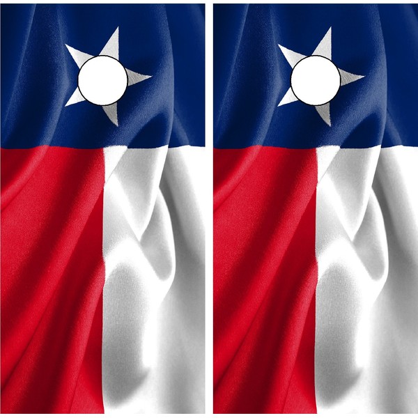C205 Texas Flag Cornhole WRAP Wraps Laminated Board Boards Decal Set Decals Vinyl Sticker Stickers Bean Bag Game Vinyl Graphic Tint Image