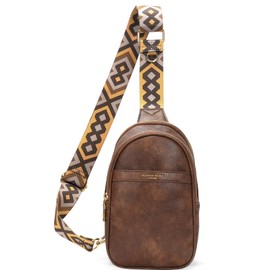 APHISON Sling Bag for Women Fanny Pack Crossbody Bags Trendy Small Backpack Chest Bags Travel Purse With Guitar Strap