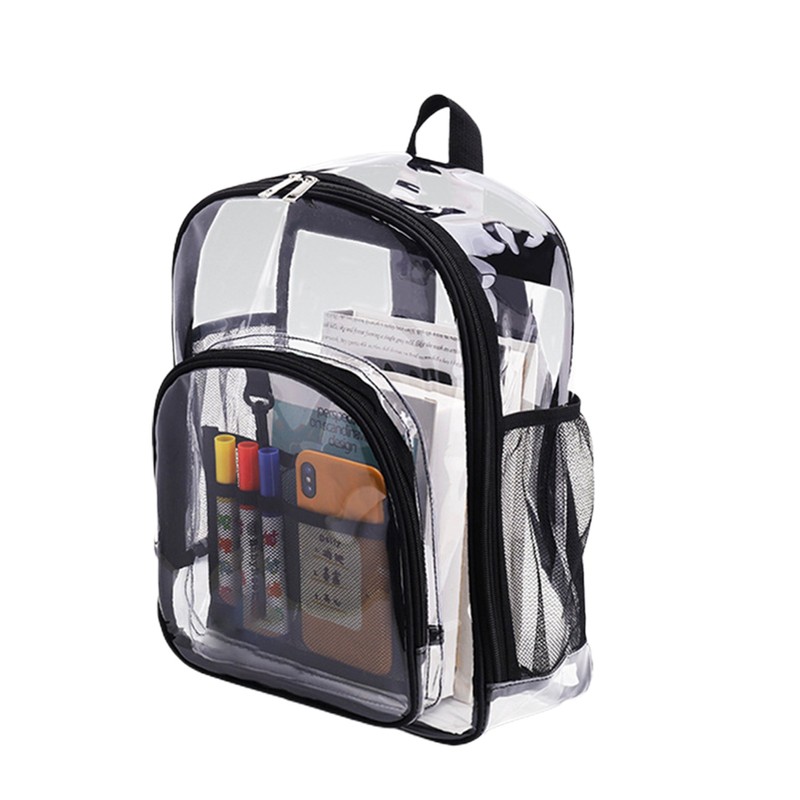 Clear Backpack Stylish Large Capacity Waterproof PVC Transparent Backpack for