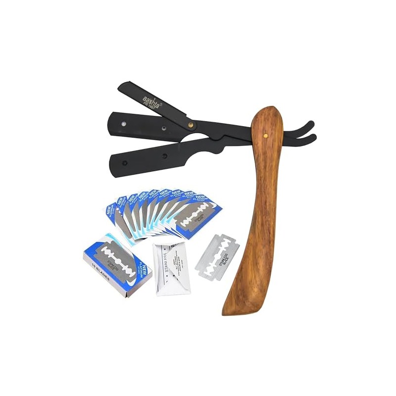 Porta Navaja de Madera para Barbero Aashta (NEGRO)