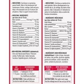 Wampole Adorable Kids Multivitamins Liquid – Fast Liquid Absorption – 350 ml (Pack of 2)