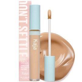 Kaja Liquid Concealer - Don't Settle | Buildable, Lightweight, Light-to-medium Coverage, Color-correcting, 07 Sweet Toast, 0.21 Oz