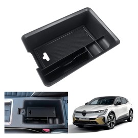 GAFAT Compatible with Renault Megane E-Tech/Scenic E-Tech 2022-2024 2025 Centre Console Storage Box, Megane E Tech Armrest Organiser Tray Glove Box, Megane ETech Accessories (Black)