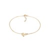 Elli Women's 925 Sterling Silver, Gold Plated Anchor Anklet