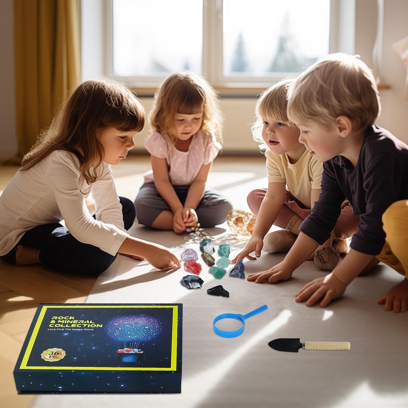 BTYCityMao Rock Collection for Kids - 36pc Cool Rocks and