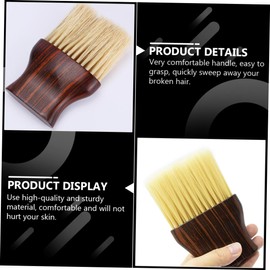 Baluue Hairdressing Brush Neck Duster for Salon Barber Hair Brush Hair Shower Smooth and Comfortable for Haircut Random