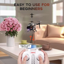 Syma Q20 Alloy RC Helicopter Altitude Hold & 2 Speed Modes Remote Control Toy for Kids 8-12 & Beginners Indoor Flying Gift for Boys & Girls