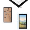 HUKONHEP 5x10 Black Picture Frames, Photos Frame with Plexiglass, Wall