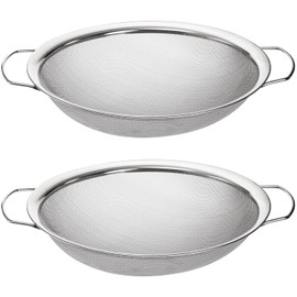 Jucoan 2 Pack Fine Mesh Paint Strainer, 11.5 Inch Stainless Steel 60 Mesh Paint Filter Fit 5 Gallon Bucket