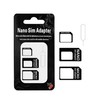 FLLAGG20 1 x SIM Card Adapter Set, SIM Adapter, Black,