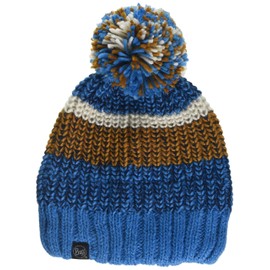 Knitted & Band Polar Fleece Hat - Stig Teal Blue - Adult Sized