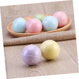 Mikinona 8pcs Round Bathing Balls Essential Oils for Spa Relaxation Mixed Colors Bath Salt for Men and Women Hydrating and Moisturizing Bath Experience