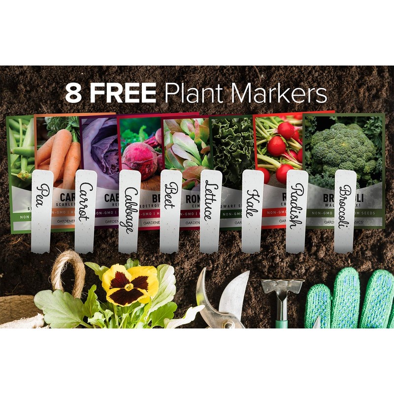 Gardeners Basics Winter, Fall, and Spring Vegetable Seeds for Planting