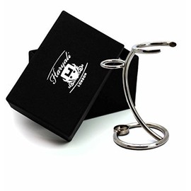 2 IN ONE MEN'S SHAVING BRUSH & RAZOR STAND MADE WITH STAINLESS STEEL (CHROME FINISH) PERFECT TO KEEP ONE ORGANISED.