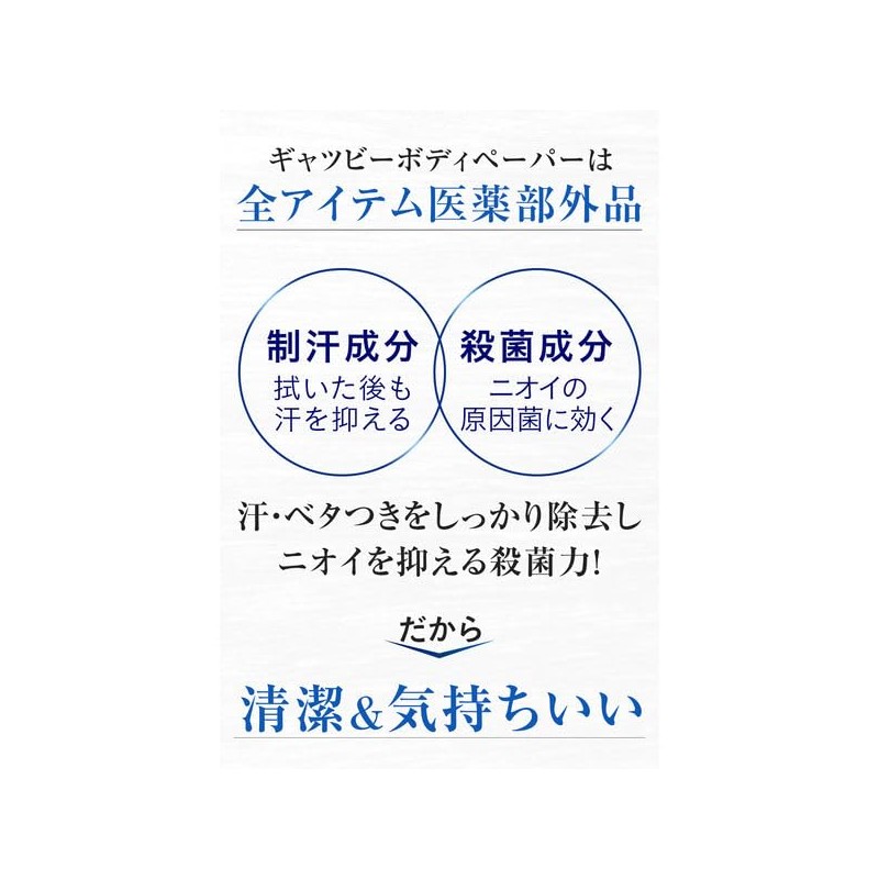 マンダム ギャツビー アイスデオドラント ボディペーパーN アイスフルーティの香り 徳用 30枚入り 6個セット + Kunutonnオリジナルロゴ入りおまけ付