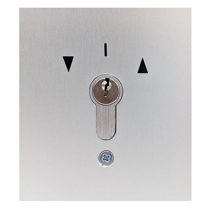 geba US 1-2T/1 Flush-Mounted Recessed Key Switch Key Button DIN