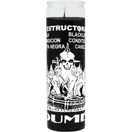 7 Day Glass Black List Dume Candle - Black…