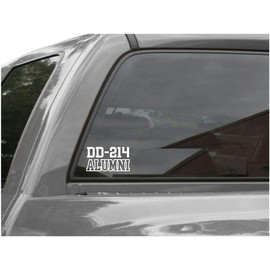 Edward & Co Sticker DD-214 Alumni Decal United States Army Military for Car Truck Window Laptop Bumper US Flag 4.5 X 2.5 in (Black)