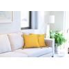 Emma Barclay Herringbone - Recycled Cotton Cushion Cover (Ochre Yellow)