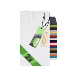 Emily´s Check Double Pack of Bed Sheets for Side Beds, Cradles, Bassinets 1493.2123