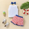 vivifayee Baby Infant Toddler Girl Baseball Outfit 4th of July