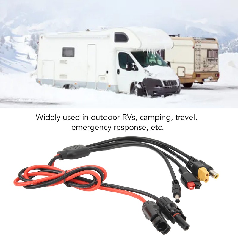 Solar Connector to XT60 Female Adapter Cable Weather Resistant Multi