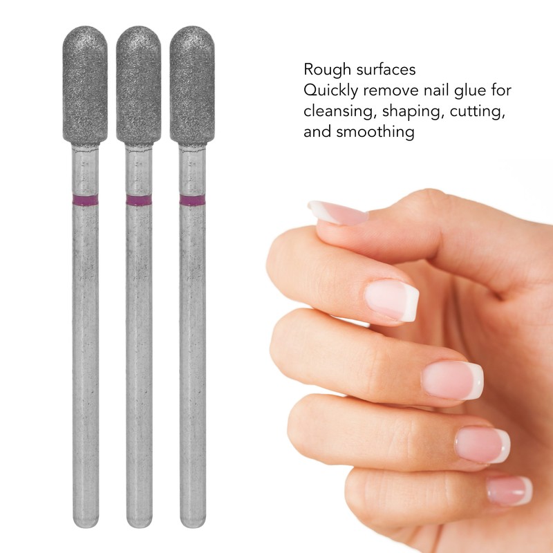 50pcs Carborundum Nail Drill Bits Remove Dead Skin Universal Nail