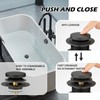 (1 Pack) Yariwiz 1-1/2" Matte Black Bathtub Tub Drain Kit