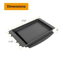 7658 Cast Iron Griddle for Weber Spirit II Spirit 200 300 Series Gas Grill,Grill Griddle Plate Replacement Part for Weber 200/300 Series Gas Grill,1 Pack