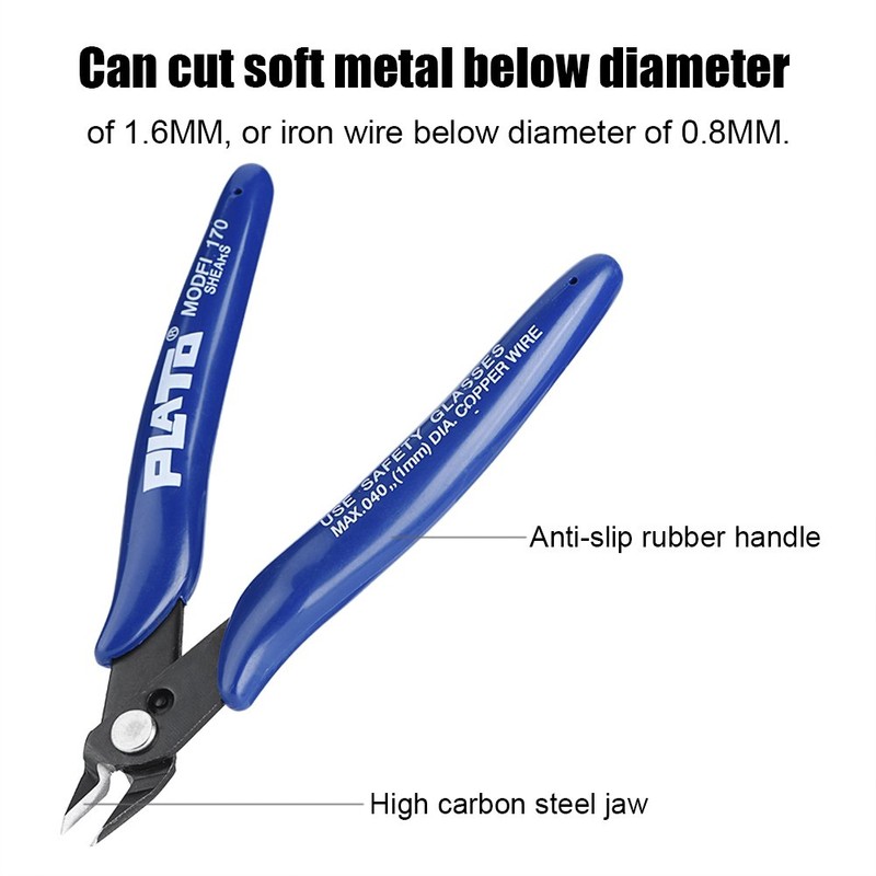 Mini Side Cutters, Blue Multifunctional Cutter Pliers, Electronic Side Cutters,
