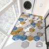 Alwayspon 30Pcs Peel&Stick Hexagon Non-Slip Marble Effect Vinyl Floor Sticker,
