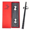 Chopsticks Set, 2 Pairs Chopsticks and Panda Chopstick Holder, Reusable