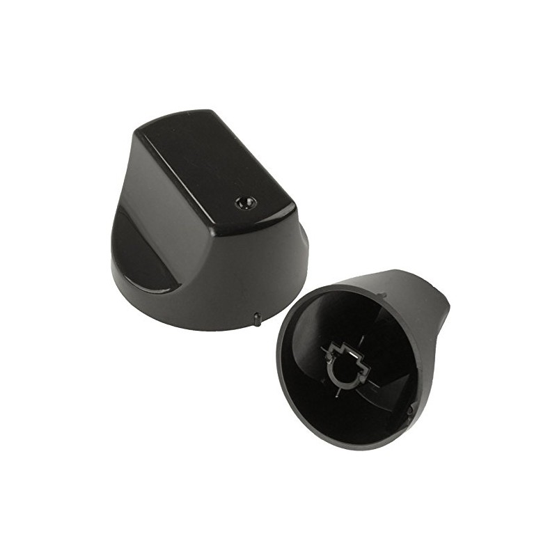 SPARES2GO Black Control Knob Switch for Hotpoint Oven Cooker (Pack