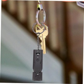 Kisangel 2pcs Emergency Whistle Survival Tool with Loud Sound Stainless Steel Compact Keychain Great for School Gym Outdoor