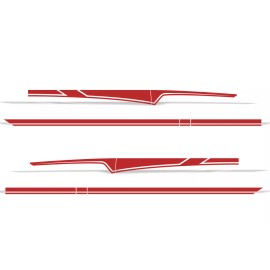 Factory Crafts Vinyl Decal Wrap for Chevy Silverado 1500 Extended Cab 1999-2007 RALLY STRIPE R