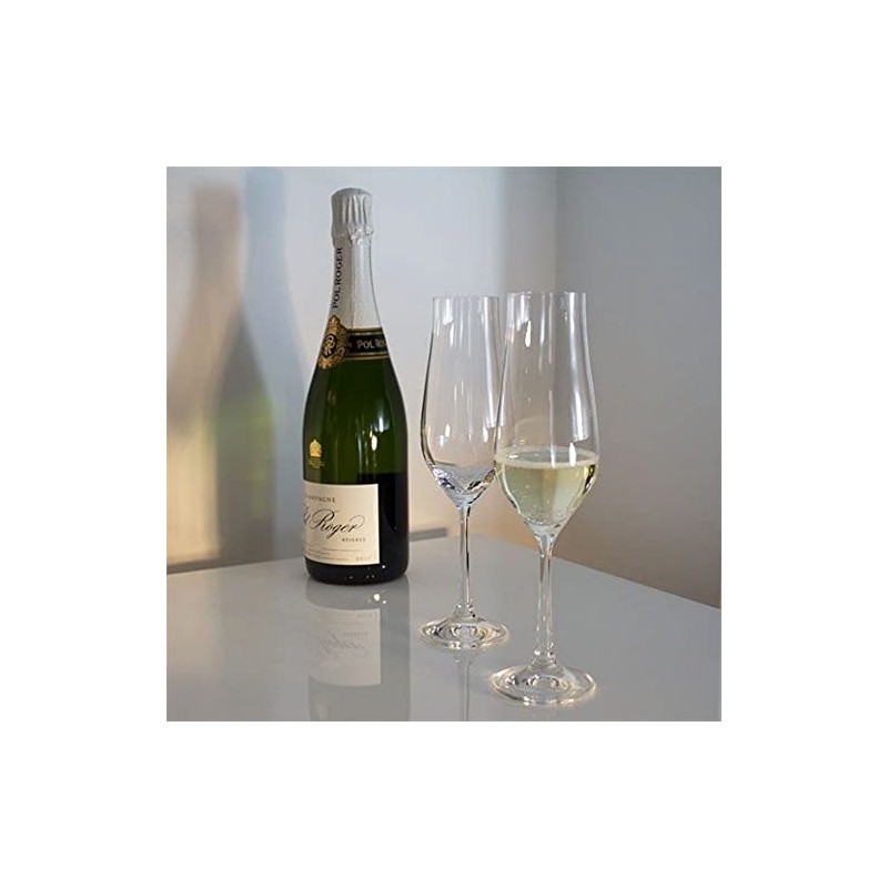 Royal Scot Crystal Set of 2 Classic Traditional Champagne Flutes