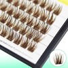 Bodermincer 120 Clusters 10mm+12mm/12mm+14mm/14mm+16mm Mixed Wide Cluster False Eyelash Individual