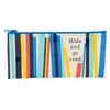 Blue Q Hide and Go Read Pencil Case Chunky Zipper,