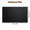 MUXHEL Fireproof Mat, 120 x 76 cm Grill Mat, Floor