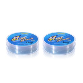 YOUZMY Pack of 2 Fishing Line, 100 m Transparent Nylon Fishing Line, Transparent Tear-Resistant, Fishing Line, Extra Strong Fishing Line, Fishing Lines (8.0 + 8.0)